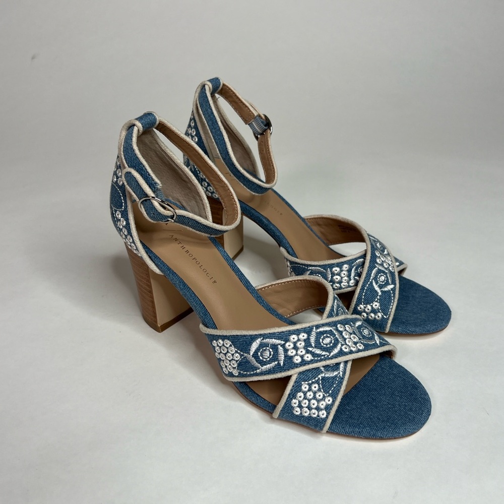 Cute Anthropologie heels! Never Worn!